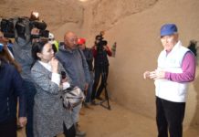 Арыстанбек Мухамедиулы побывал на археологических раскопках на городище Культобе