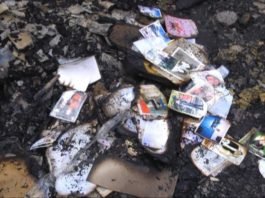 Дотла сгорел дом у семьи с тремя детьми из города Арысь