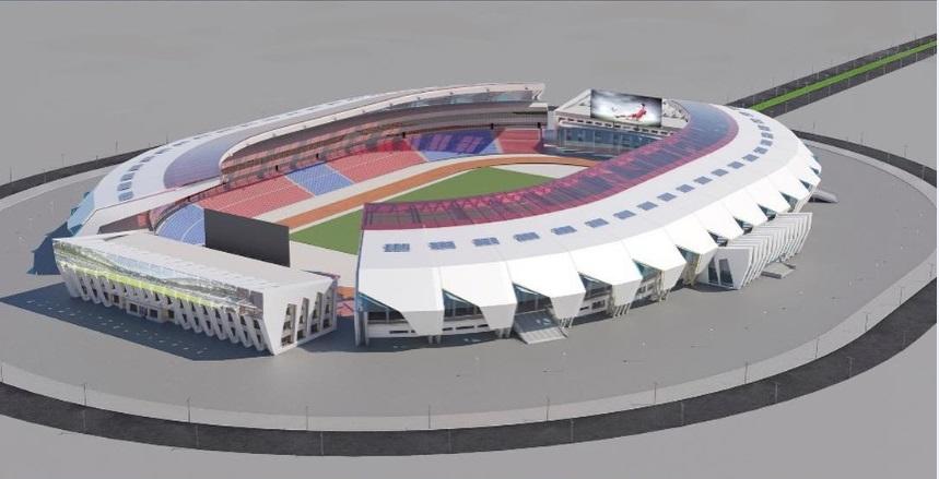 эскизный проект реконструкции Центрального стадиона имени Кажымукана 
