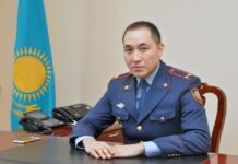 Данияр Мейрхан назначен командиром полка патрульной полиции Шымкента Данияр Мейрхан