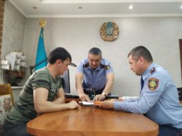 В Шымкенте полицейские пригласили танкиста на беседу
