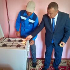 В восьми населенных пунктах Келесского района появился газ