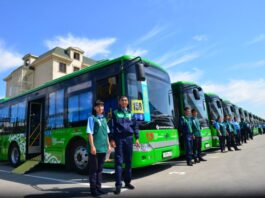 Первый муниципальный автобусный парк открыли в Шымкенте