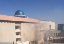 В Туркестане в МКТУ имени А. Яссави произошел пожар: спасены четыре человека