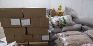 В Шымкент привезли гуманитарную помощь из Жамбыльской и Кызылординской областей