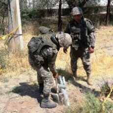 В Арыси вывезено более 5 700 фрагментов боеприпасов.