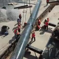 В Шымкенте на проспекте Кунаева прошла реконструкция водовода