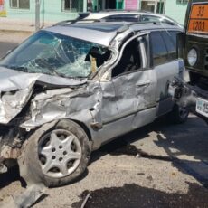 В Шымкенте бензовоз столкнулся с легковым автомобилем