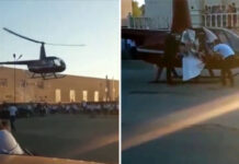 КГА отстранил от полетов пилота вертолета — участника свадебного шоу