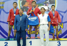 Шымкентские полицейские стали призерами по самбо