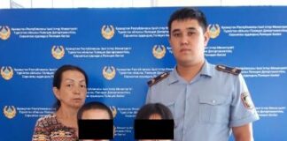 В Туркестанской области полицейские вернули матери двух заблудившихся детей