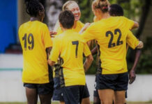 Разгромная победа: Шымкентские футболистки забили 9 безответных голов