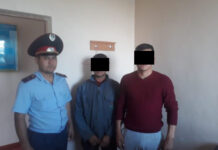 Полицейские Туркестанской области с поличным задержали похитителей винограда