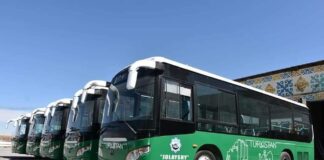 Автопарк Туркестана пополнился на 16 автобусов