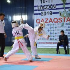 В Шымкенте проходит чемпионат РК по киокушинкай-кан каратэ