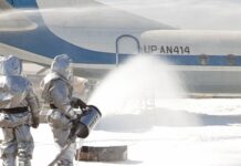 Вчера, 3 октября, аэропорт Шымкента был оцеплен спасателями