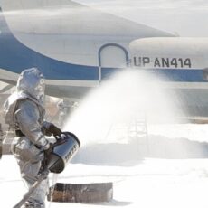 Вчера, 3 октября, аэропорт Шымкента был оцеплен спасателями