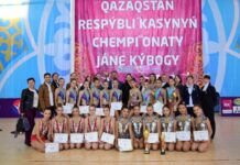 Шымкентские гимнастки-художницы взяли золото на Чемпионате страны
