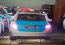 Макеты патрульных авто планируют установить в Туркестанской области муляж патрульной машины