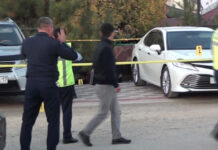 Опубликовано новое видео с места перестрелки в Шымкенте