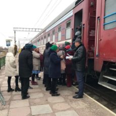Поезд «Денсаулық» прибыл в Шымкент Поезд "Денсаулық"