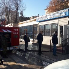 В здании Аль-Фарабийского отдела полиции Шымкента произошел пожар