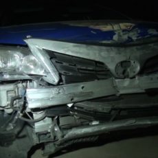 Автоэкипаж дорожно-патрульной службы попал в массовое ДТП в центре Шымкента