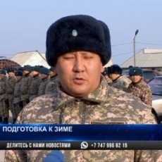 Военные и полицейские Шымкента проверили готовность техники к зиме