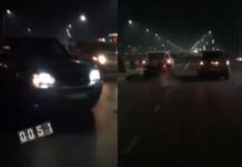 Водители джипов устроили ночные гонки в центре Туркестана