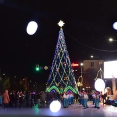 Городская елка в Шымкенте весит три тонны
