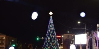 Городская елка в Шымкенте весит три тонны