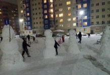 Ну наконец-то! В Шымкенте случилось нашествие снеговиков