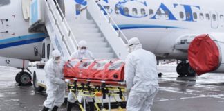 В аэропорту Шымкента встретили «заразившихся новым вирусом»