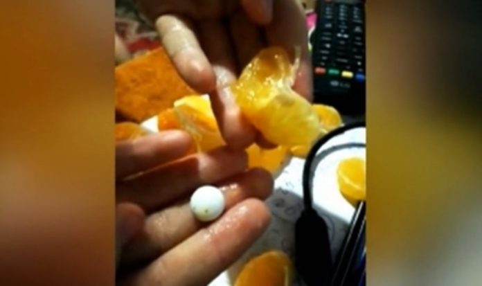 таблетки в мандаринах