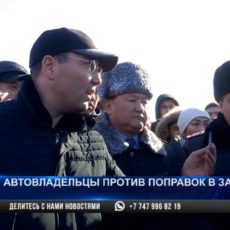 Водители требовали легализовать авто с иностранными номерами в Шымкенте