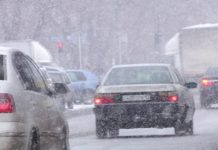 В Туркестанской области и Шымкенте синоптики прогнозируют снег, туман, гололед и метель