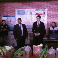 В Шымкенте 40 семей получили продуктовые наборы