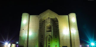 В Туркестане подсветят мавзолей Х.А. Яссауи