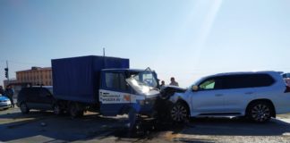 ДТП на автодороге возле Туркестана столкнулись три автомобиля (фото, видео)