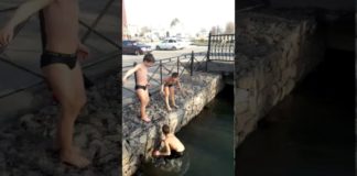 В Шымкенте мальчишки открыли купальный сезон 29 февраля