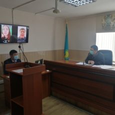 В следственном суде Шымкента проведено судебное заседание посредством видеоконференцсвязи онлайн суд