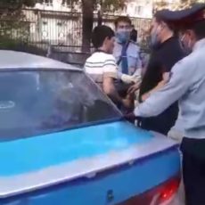 Полицейские Кентау задержали злостного нарушителя карантина Задержание нарушителя ЧП в Кентау
