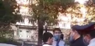 Полицейские Кентау задержали злостного нарушителя карантина Задержание нарушителя ЧП в Кентау