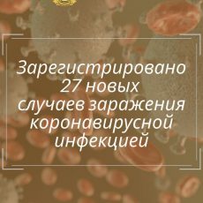 В стране подтверждены 3105 случаев регистрации коронавируса коронавирус