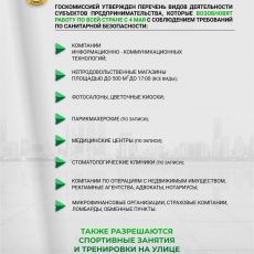 Кто сможет возобновить свою деятельность с 4 мая