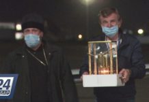 Благодатный огонь доставили из Иерусалима в Нур-Султан, Алматы и Актау Благодатный огонь доставили специальным бортом из Иерусалима