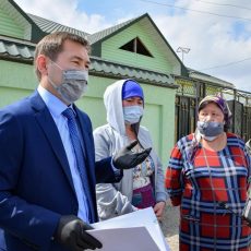 В микрорайон «Кайтпас-1» проведут освещение Мурат Айтенов