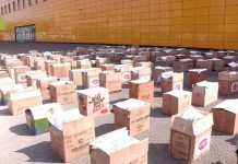 200 коробок с продуктами получили нуждающиеся шымкентцы