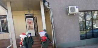 В Шымкенте дезинфицируют дворы многоэтажек
