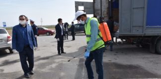 Жители Жетысайского района сами ставят блок-посты блок-пост